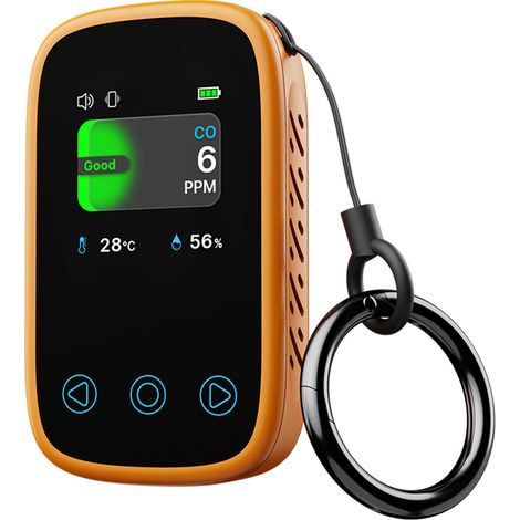 Détecteur de monoxyde de carbone [3 en 1] avec écran tactile HD, capteur de température et d'humidité (1/5)