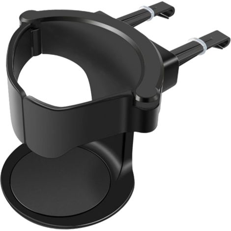 Portavasos extensible para coche, soporte de plástico negro (1/5)