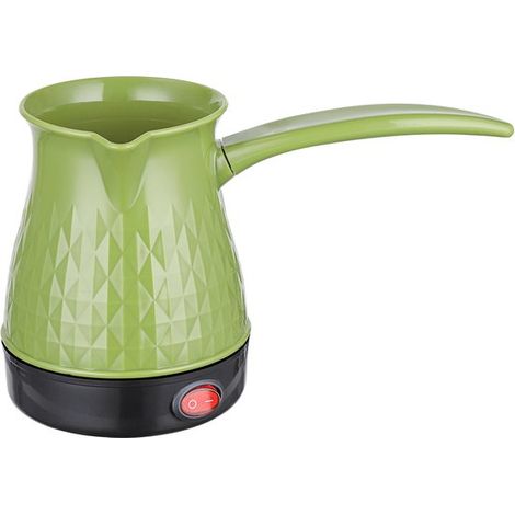 Cafetière turque électrique 500 ml - Légère avec poignée - Pour maison et restaurant - Verte - Cafetière orientale (1/5)