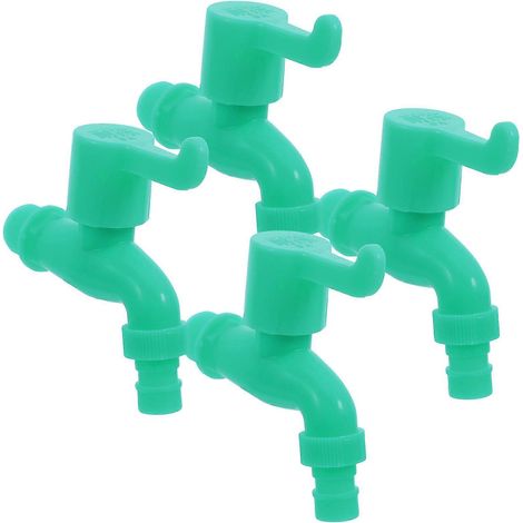 Robinet d'eau en plastique PP compatible avec les éviers de buanderie et utilitaires (lot de 4) (1/5)