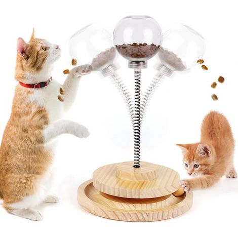 Spaßnapf für Katzen – Fressnapf mit Futterverlangsamung – Puzzlenapf für Katzen – Futternapf mit Unterhaltungswert
