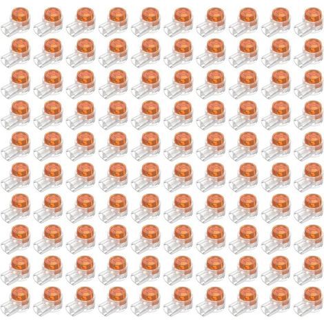 100pcs Scotchlok UY Waterproof Connector, Resin-Filled Cable Connectors, Cable Ties for Garden & Outdoor Use, Robotic Lawn Mower (1/5)