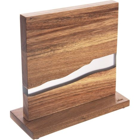 Portacuchillos magnético universal en madera de acacia