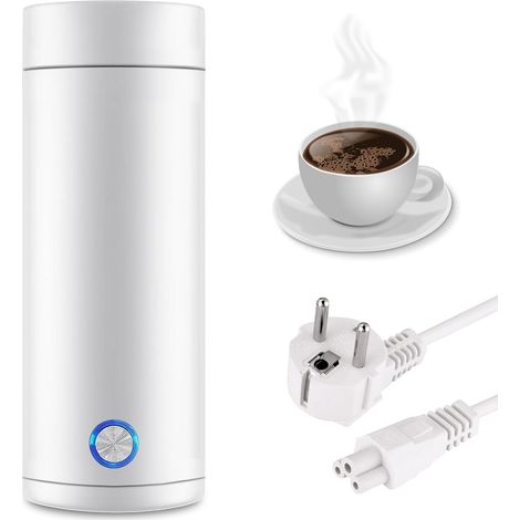 Bouilloire Portable, Bouilloire Électrique de Voyage Petite Mini 3 en 1 Ébullition Rapide, Arrêt Automatique Acier Inoxydable pour Café et Thé Mini Bouilloire Camping Bouilloire Electrique (1/5)