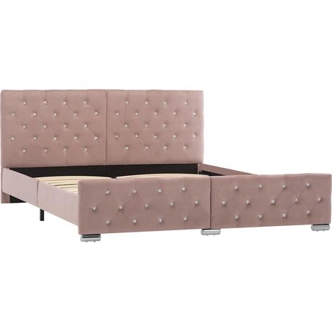 Giroletto Rosa in Velluto 160x200 cm vidaXL (1/5)
