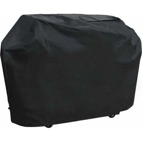 Housse De Protection Destiné à Gril À Gaz Bcc Noir Oxford 100% Imperméable Et Coupe-Vent Equipé de Cordon De Serrage Pour Montage Au Sol (M, XU, 150 x 100 x 125 Cm) - KZQ (1/4)