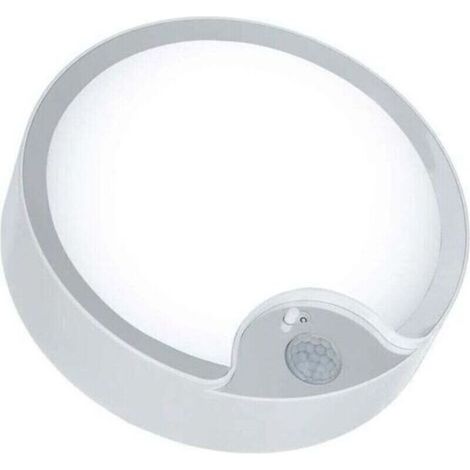 Plafonnier LED à Détecteur de Mouvement. Lampe de Plafond Intérieure Super Lumineuse à Piles. pour Grenier. Buanderie. Garage. Couloir. Escalier. 19cm 300LM Lumière du Jour (1/4)