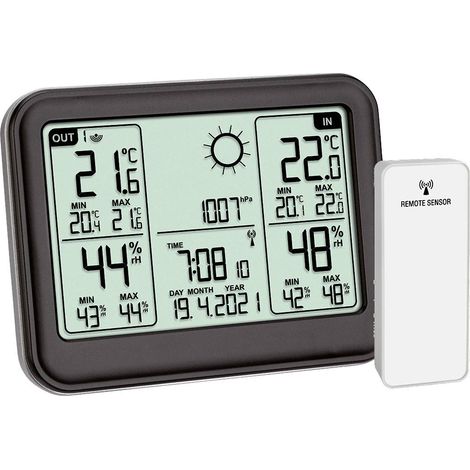 TFA Dostmann MEMO 35.1141.01 Station météo radiopilotée Prévisions météorologiques 12 à 24 heures Nombre de capteurs ma (1/7)