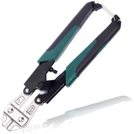 Mini pince coupante pince robuste à ressort avec une poignée souple et antidérapante, adaptée à la coupe des métaux tendres, des boulons, des vis, des rivets et des chaînes. (1/5)