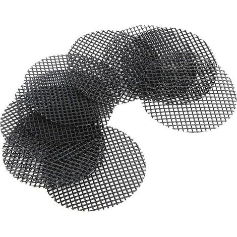 Lot de 10 Pads Ronds Antifuite 7,5 cm Maille Respirante Noir Pour Pot Fleur Jardinage Bonsai Plantes Intérieur Extérieur (1/5)