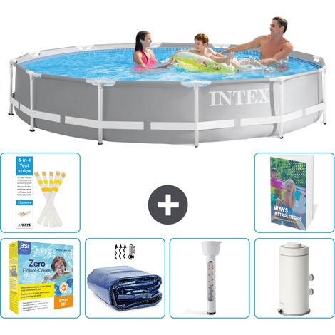 Prism Frame Pool Rund - 366x76 cm - 7-teilig S10
