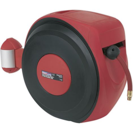 Sealey 10m Auto-Rewind Control PU Air Hose Reel 8mm ID SA821 (1/2)