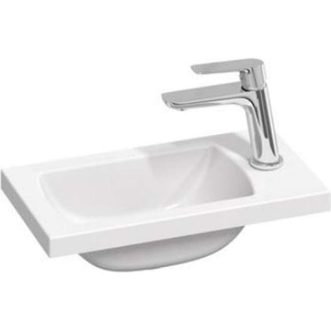 Ravak Classic II - Lavamani 40x22 cm, senza troppopieno, foro per miscelatore, bianco XJX01140004 (1/5)