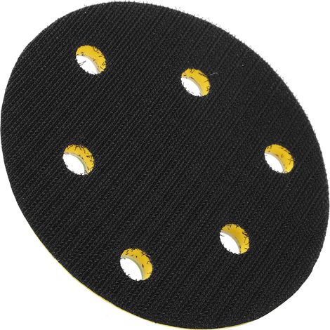 Support de plateau de ponçage rond 125 mm avec 6 trous, plaque d'appui universelle pour polisseuse et disque de lustrage (1/5)