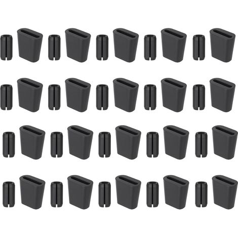 Lot de 40 protections de pieds en caoutchouc pour grille d'évier, 20 bords ronds, coussinets carrés antidérapants pour cadre de cuisine, pieds de meubles, réduction du bruit des rayures, 40 pièces (1/5)