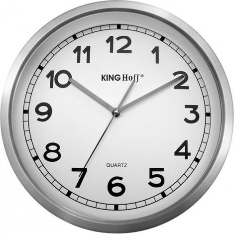 Horloge murale en acier 34 cm avec mécanisme fluide KH-5026 (1/3)