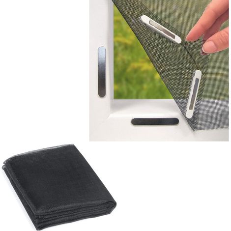 Moustiquaire magnétique pour fenêtre, 1 pièce, 130 x 150 cm, toile à mailles fines, découpable et adaptée aux projets DIY, protection contre les moustiques et les mouches (1/5)