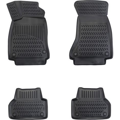 4‑teiliges Set 3D‑Gummifußmatten für den Innenraum aus TPE‑Gummi (X‑Series) für AUDI A5 2016+ SPORTBACK, AUDI A4 2016+