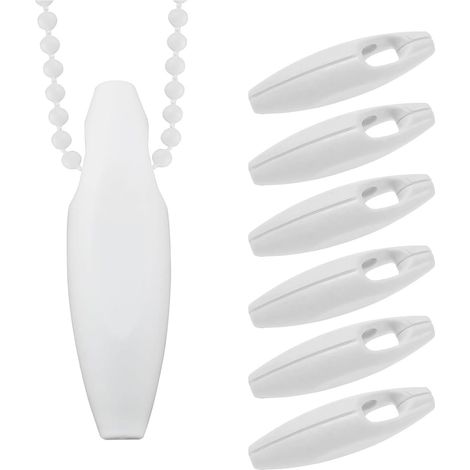 6 Pièces Poids de Cordon de Rideau, Stores Poids Chaîne, Accessoires de Store en Plastique, Pendentifs en Plastique, pour Store Vertical, Stores Plissés, Store Enrouleur et Romain (1/5)