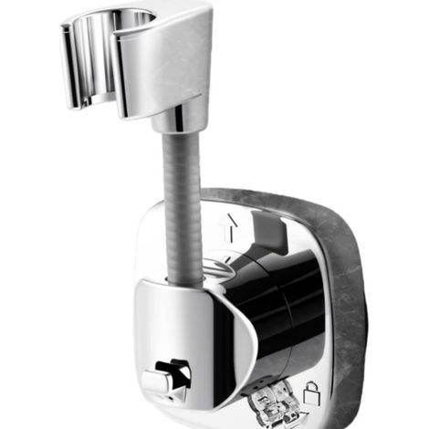 Verstellbarer Duschkopfhalter aus Metall mit Schraube, 180-Grad-Drehung. (1/5)