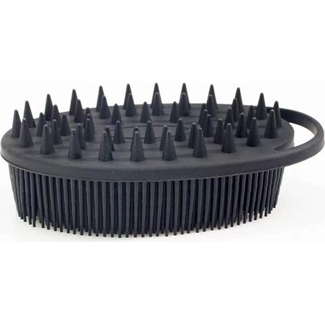 Brosse de bain double face en silicone, brosse douce au toucher pour un nettoyage exfoliant.