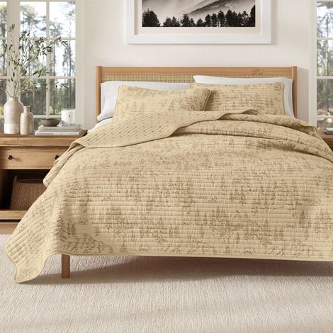 Couvre-lit réversible Rustique avec taies d'oreiller pour lit Double/Grand lit Literie Toutes Saisons Comprend 1 Couette, 2 taies d'oreiller (1/5)