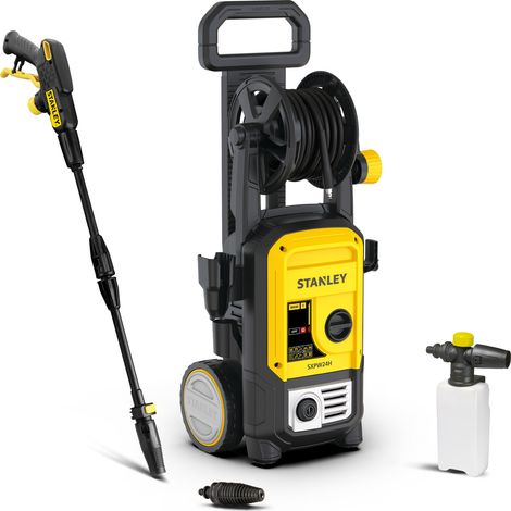 Stanley Idropulitrice SXPW24H ad Alta Pressione, per Auto ed Esterni Casa, Pressione max. 170 bar, Portata max. 480 l/h, Potenza Assorbita 2400 W