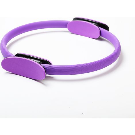 Anneau de yoga pour femme (violet), bande de résistance élastique, anneau de fitness Pilates, circulaire (1/5)