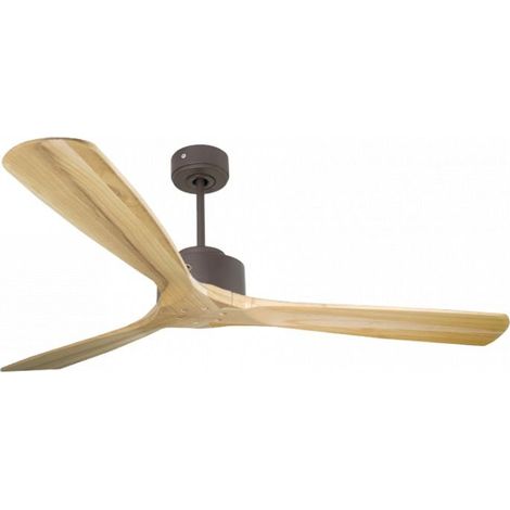 Modulo de KlassFan - Super destratificateur et ventilateur DC 166 cm Chocolat pales bois clair sans Lumière  30 à 60 m²