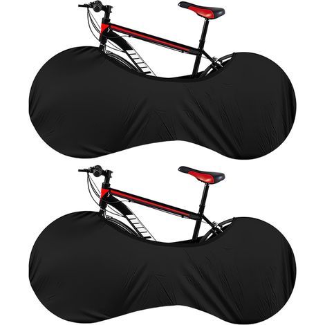 2er-Set Staubschutzhüllen für Fahrräder – Verstellbarer Gummizug – Wasserdichter Spritzschutz – Für Mountainbikes, Rennräder und Citybikes – 24–28 Zoll Radgröße – Transport und Aufbewahrung in der Gar (1/5)