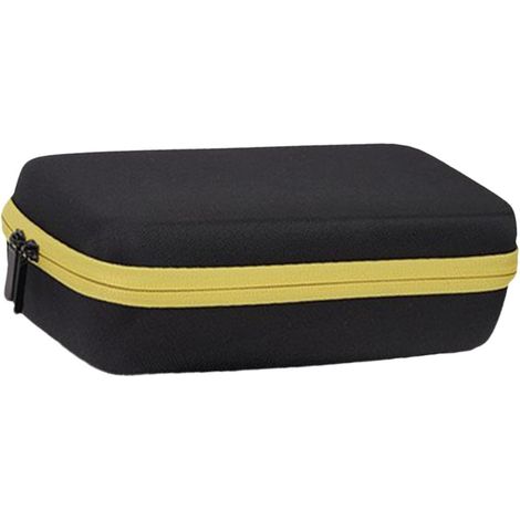 Étui rigide de rangement pour multimètre, pochette portable en EVA pour le rangement du démarreur de voiture, protection électronique, idéal pour un usage personnel, fermeture éclair jaune (1/5)