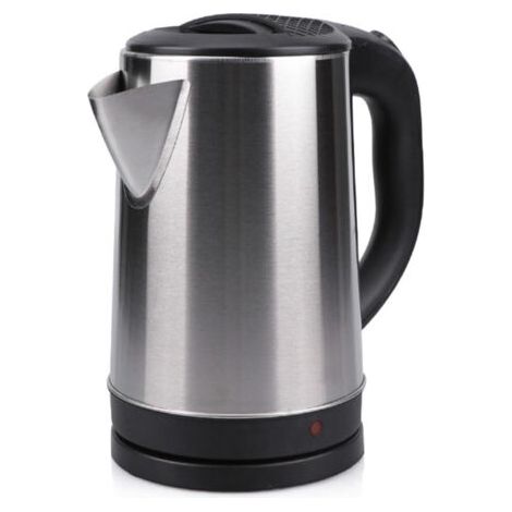 Bouilloire électrique noire 2,3 l en acier inoxydable, bouilloire à thé électrique avec mise hors tension automatique, prise ue, 220V
