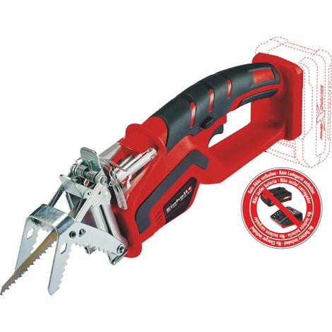 Einhell Coupe branche sans fil GE-GS 18 Li Solo - Power X-Change (18 V, Longueur lame 150 mm, Livré avec 1 étrier et 1 Lame pour le bois) Livré sans Batterie ni Chargeur (1/5)