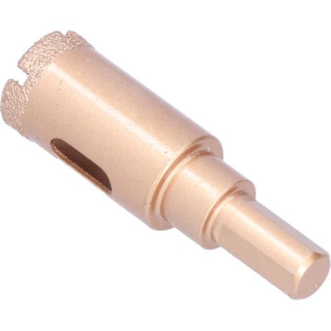 Perceuse diamantée trépan brasé pour meuleuse d'angle, foret 20mm pour granit et marbre, carotteuse à segments diamantés (1/5)