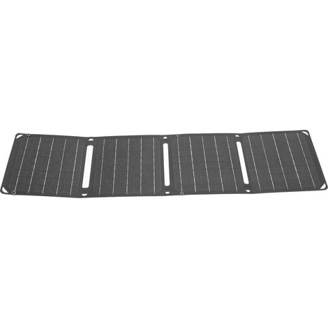 Panneau solaire pliable 40W avec 2 ports USB sac rechargeable 4 plis ETFE et pose-lampe angle lumière pour rando camping (1/5)
