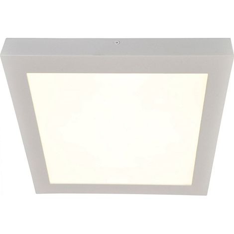 Plafonnier LED en Saillie 30x30 cm 28W Dimmable - Dalle Lumineuse Métal et Plastique Blanc - PANGIVO (1/2)