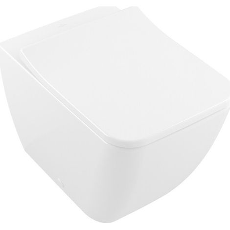 Legato, Cuvette à fond creux, 375 x 560 mm, Angulaire, DirectFlush, modèle sur pied, pour installation près du mur, sortie horizontale, sortie verticale possibleavec coude vario, En porcelaine sanitai
