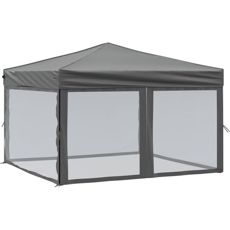 Tente de réception pliable avec parois Anthracite 3x3 m (1/5)