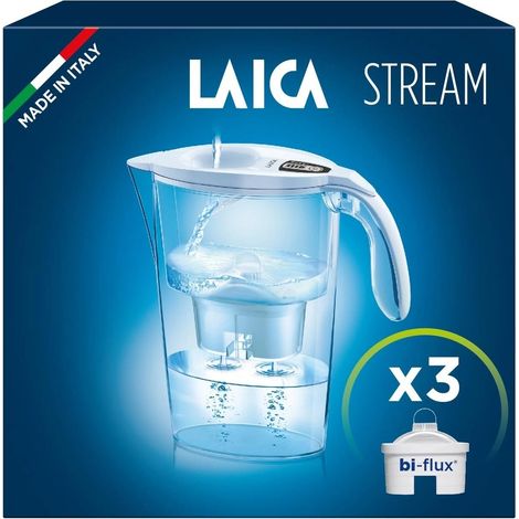 Laica J9077F1 Caraffa Filtrante Elettronica 3 Filtri BI Flux