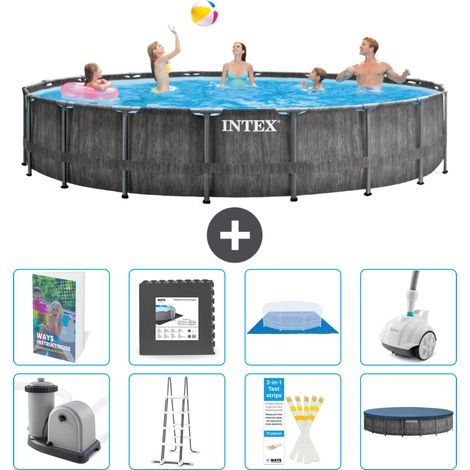 Prism Frame Pool Rund - 549x122 cm - 9-teilig S610