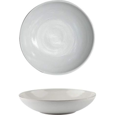 Ceramic Western Food Retro Pasta Salad Plate Color Dark