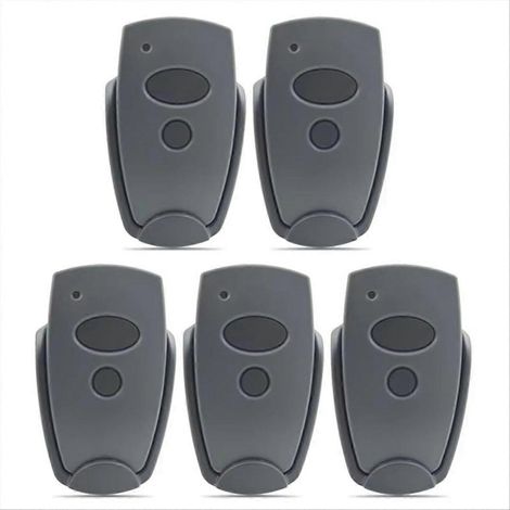 Lot de 5 télécommandes de porte de garage 868,3 MHz pour D302-868, D304-868, D384-868, D321-868 et D323-868 (1/5)