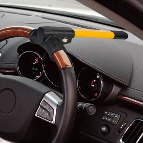Canne Antivol Voiture - Antivol de Volant de Voiture,Bloque Volant Voiture,Canne Bloque Volant Voiture,Serrure de Volant,2 Clés (1/4)