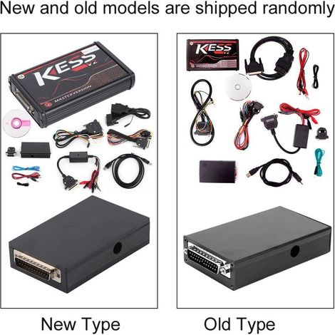 Outil de diagnostic ECU OBD2 Kess V2 V5.017 – Accès illimité aux jetons – Compatible Windows – Inclus câbles et adaptateurs