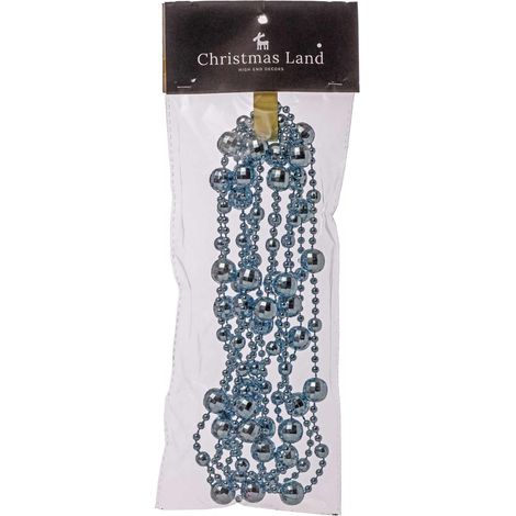 ARPIMEX Collana Natale Perle Plastica D 14 Mm 2,7 Mt Blu