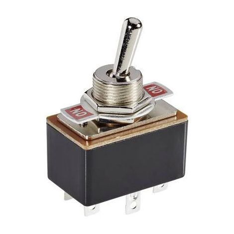 INTERRUPTEUR À LEVIER 2 X ON/ON TRU COMPONENTS TC-R13-4-05 1587665 250 V/AC 1.5 A À ACCROCHAGE 1 PC(S)
