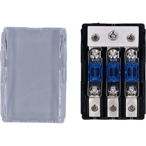 Support 1 Entrée 3 Sorties Porte-fusible ANL Amplificateur Auto 60A Bloc de Distribution pour Voiture (1/5)