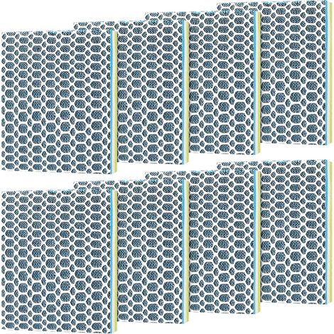 Lot de 10 ouates filtrantes 9D très efficaces - 40 x 30 cm - Tapis filtrant biochimique avec structure en nid d'abeille - Design multicouche avec haute perméabilité - Pour filtre de bassin (1/5)