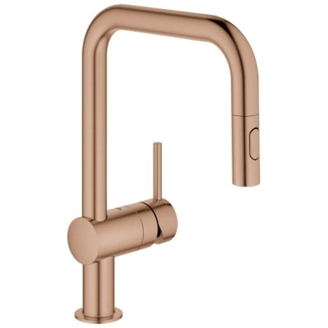 Mezclador monomando de fregadero Grohe Minta, 225 mm de alcance,