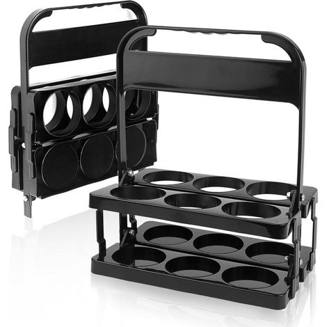 Porte-gobelet - Panier de transport - Porte-gobelet en plastique - Pliable - Convient pour les repas, les restaurants, les voyages et les sorties (1/5)